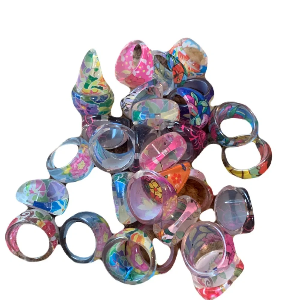 LOT of resin kids‎ rings